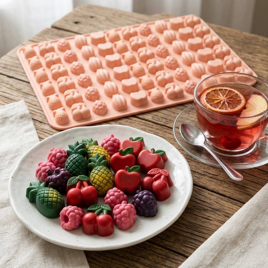 Gummy Candy - Jelibon Meyve Kalıpları, BPA İçermeyen Gıda