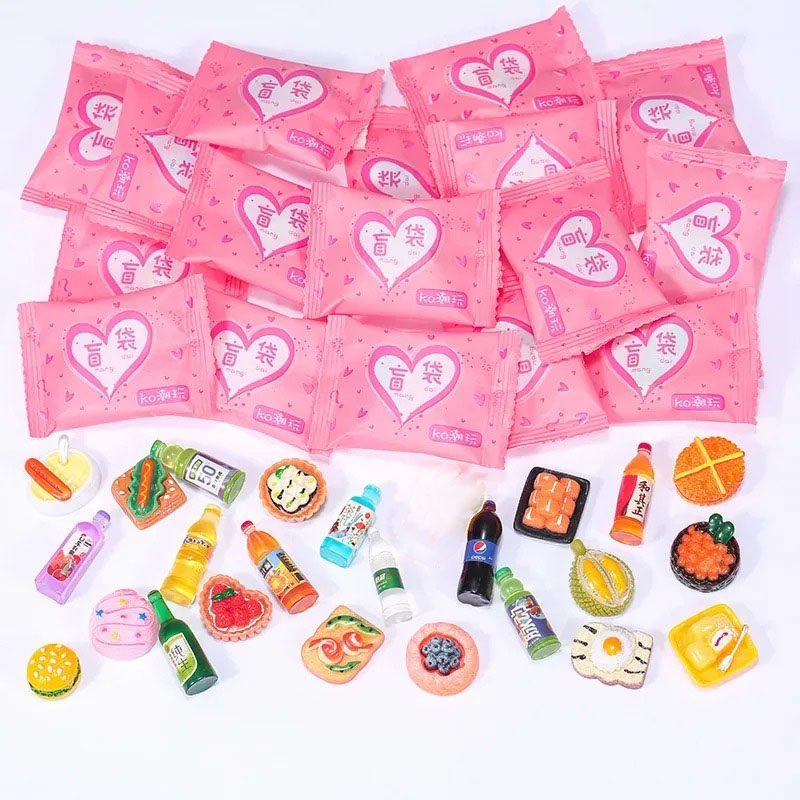 Food Snacks Drinks - Rastgele Stil Çanta Minyatür Gıda Oyuncakları