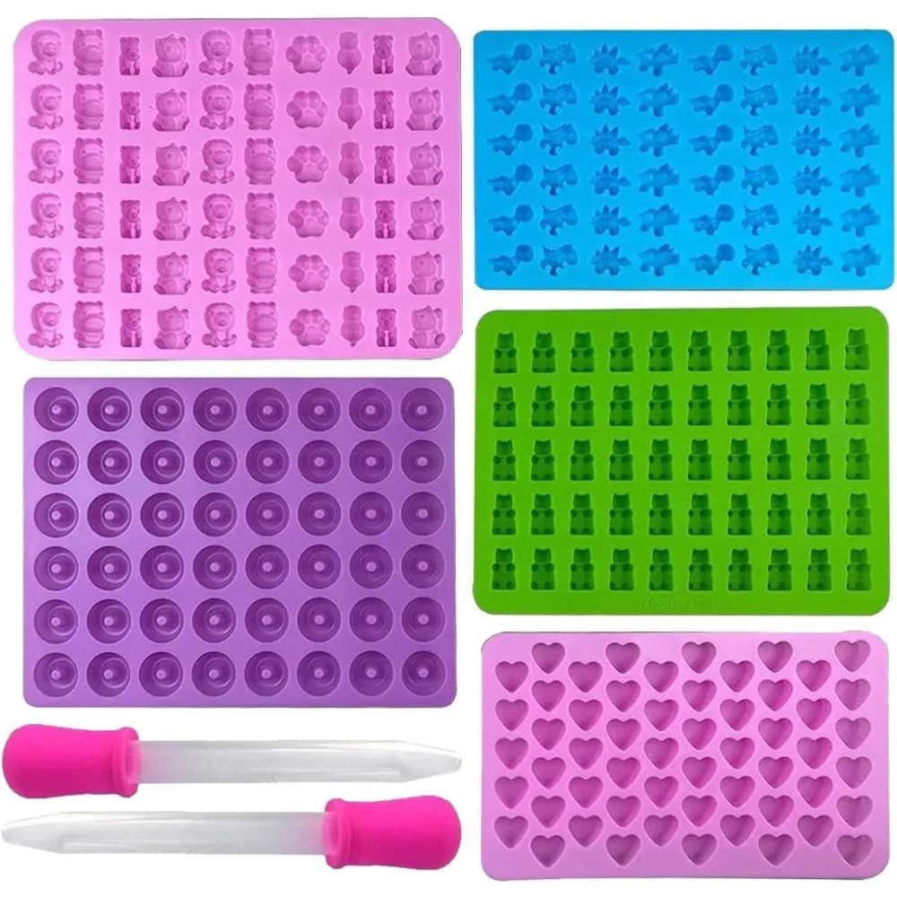 Gummy Candy - 5 adet Şeker Silikon Kalıplar 2