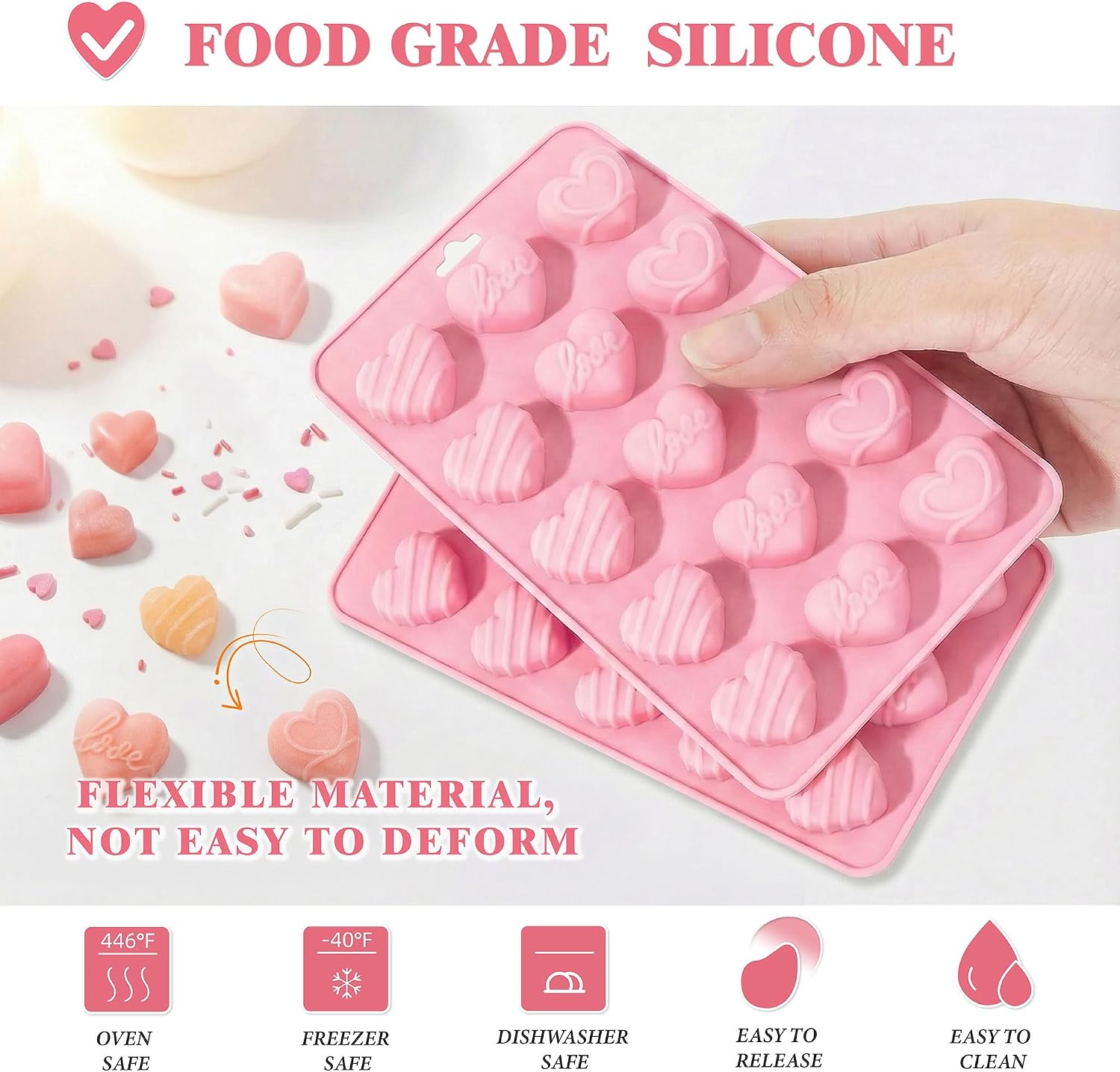 Kalp Silikon Kalıplar, Kalp Çi - Gummy Candy incelemesi ve fiyatı
