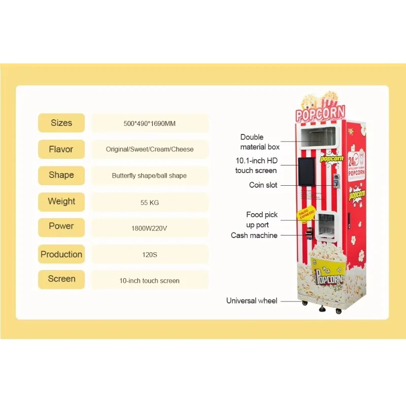 Özelleştirilmiş Yeni Otomatik  - Popcorn incelemesi ve fiyatı
