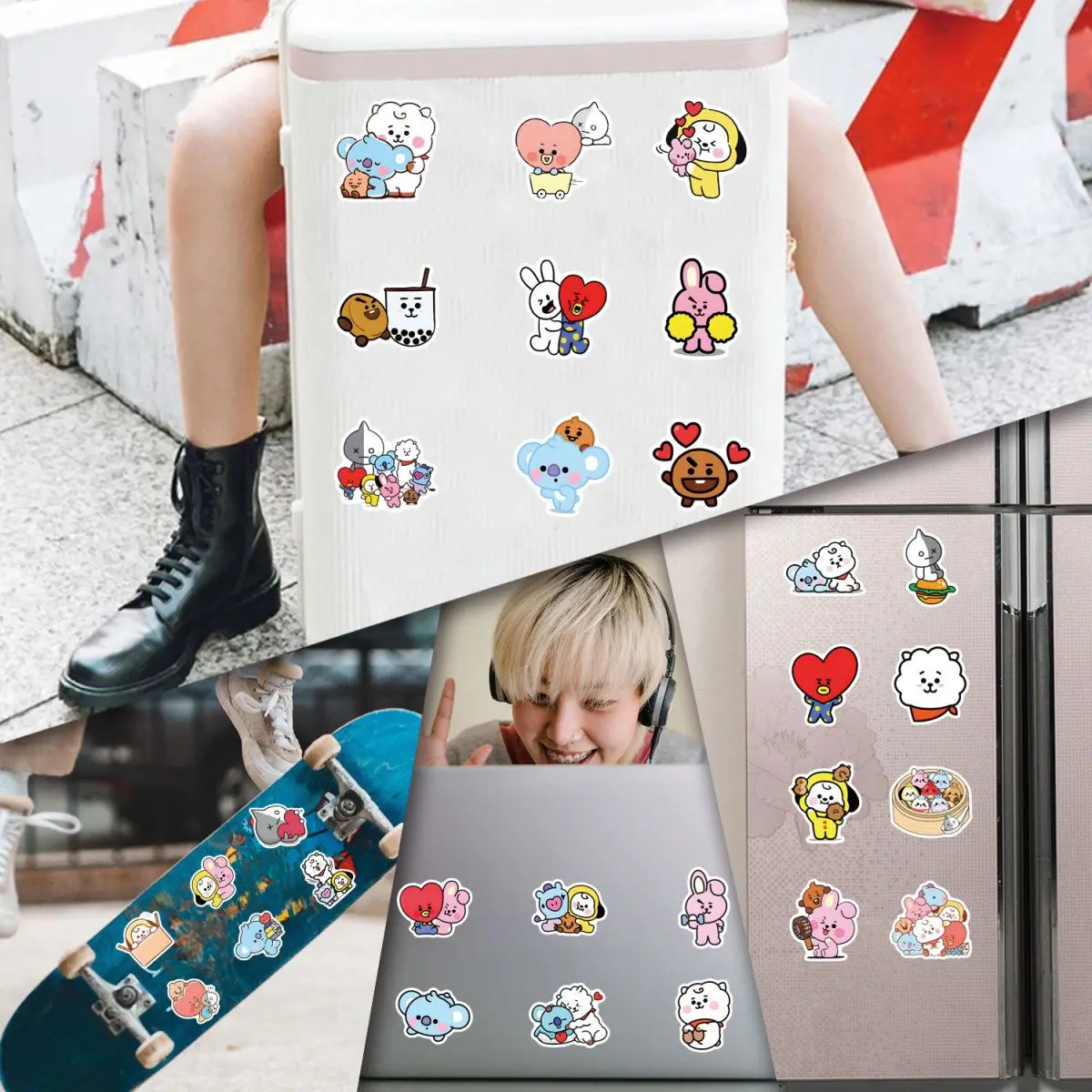 100/200PCS BT21 Chimmy Cooky k - Cookies Pack incelemesi ve fiyatı