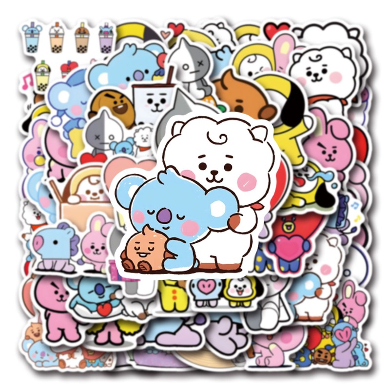 55/110PCS BT21 Chimmy Cooky ko - Cookies Pack incelemesi ve fiyatı