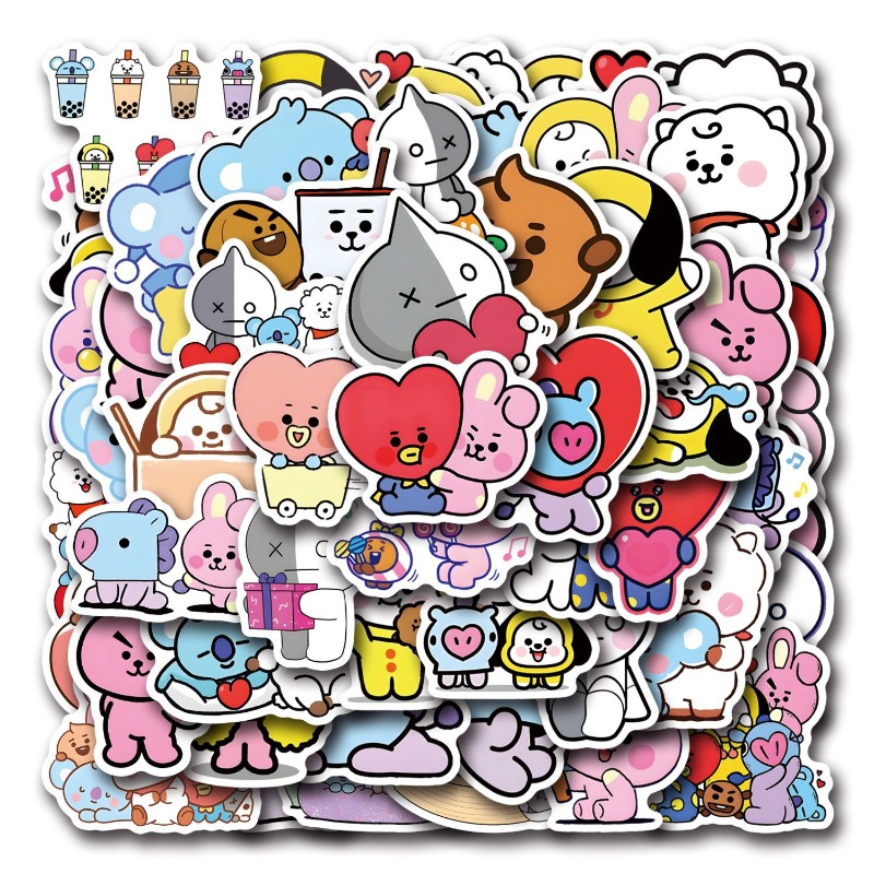 55/110PCS BT21 Chimmy Cooky ko - Cookies Pack incelemesi ve fiyatı
